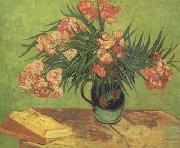 Vincent Van Gogh Still life:Vast with Oleanders and Books (nn04) Sweden oil painting reproduction